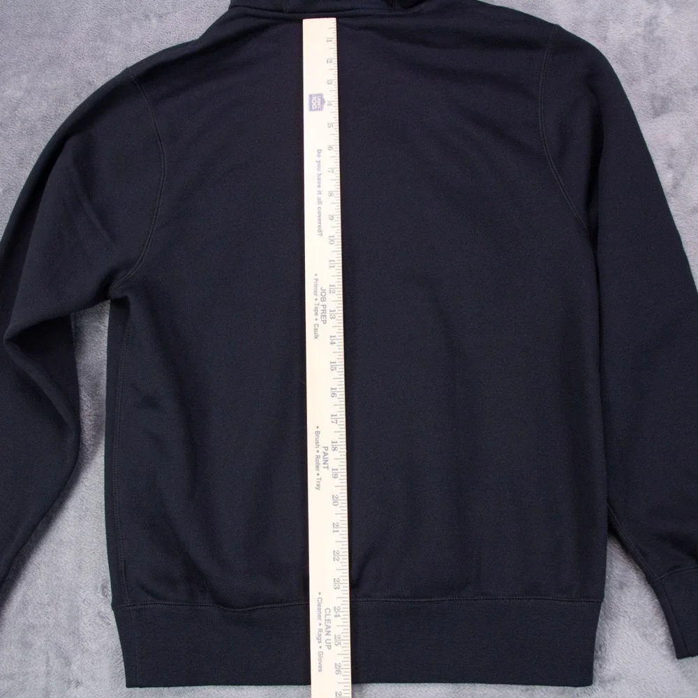 Nike Mens S Club Fleece Black Brushed Back Chenille Futura Swoosh Hoodie NEW $85